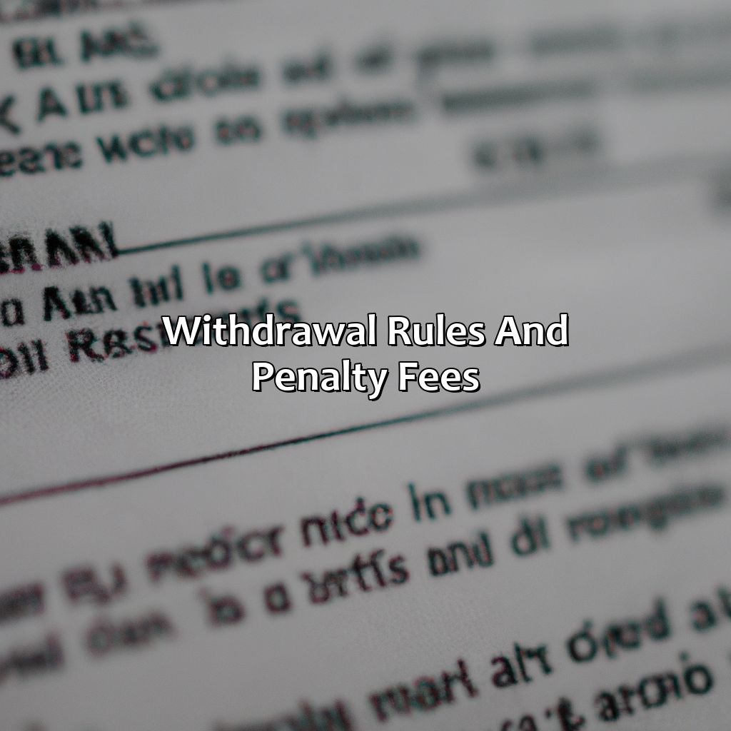 Withdrawal Rules and Penalty Fees-what is an individual retirement account ira?, 