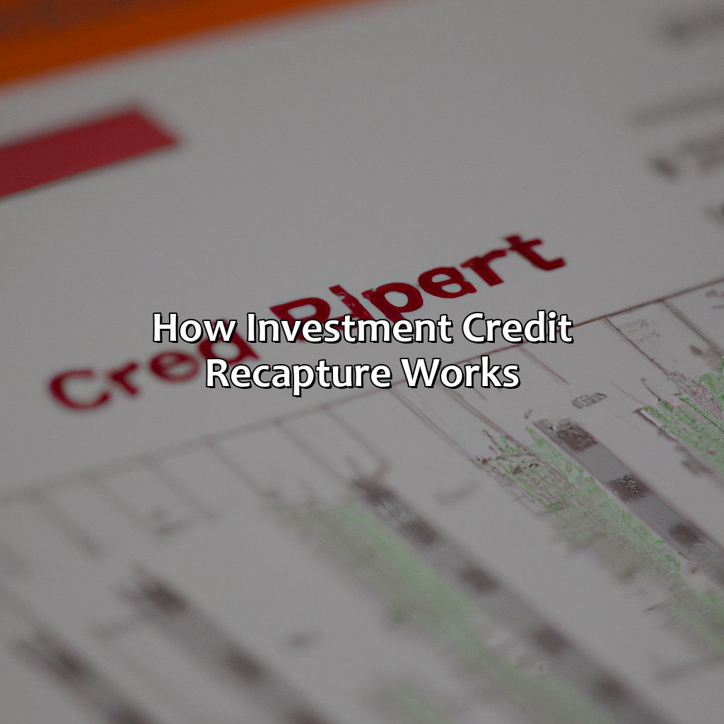 How Investment Credit Recapture Works-what is an investment credit recapture?, 