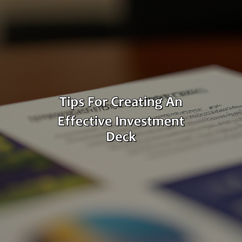 Tips for Creating an Effective Investment Deck-what is an investment deck?, 