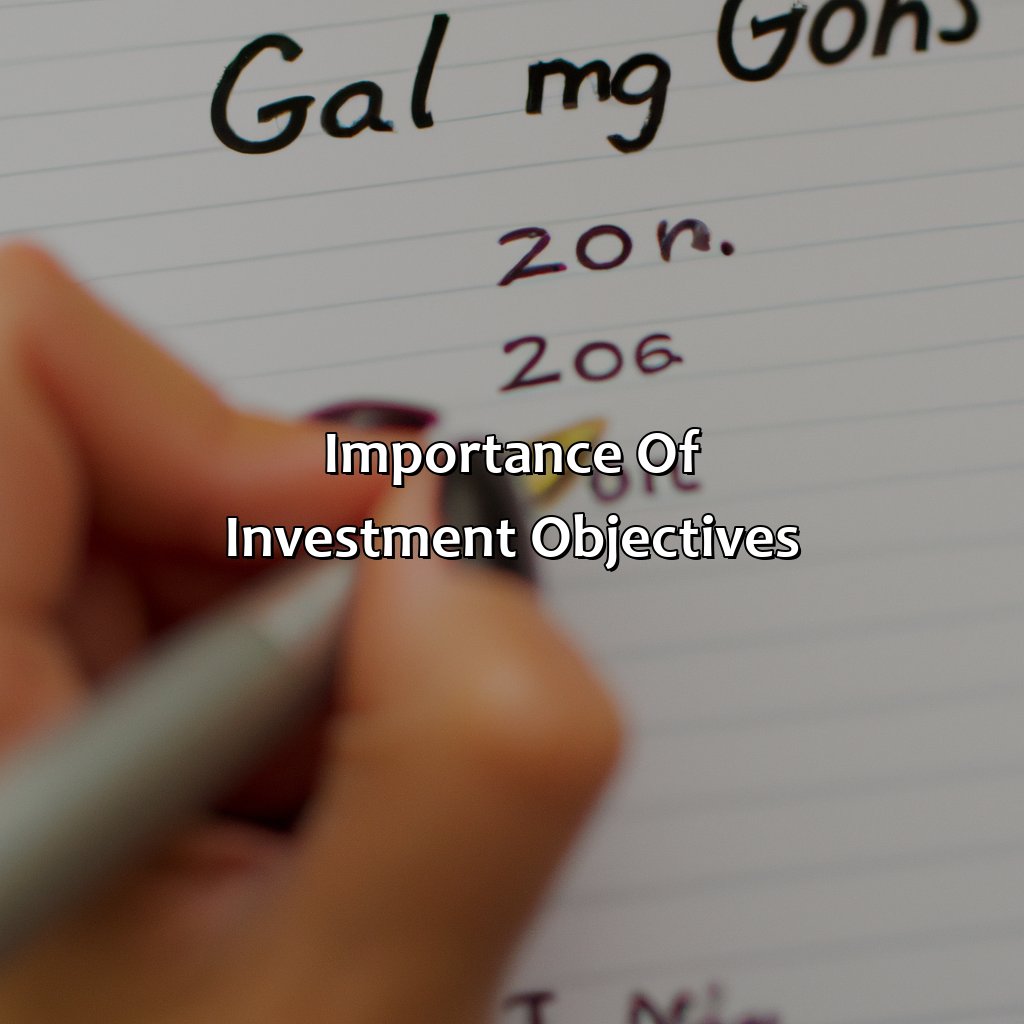 Importance of Investment Objectives-what is an investment objective?, 