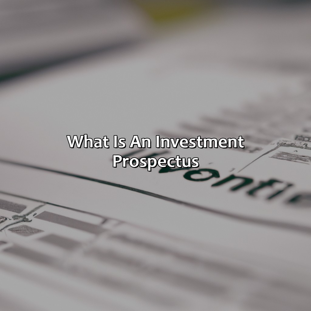 What Is An Investment Prospectus?