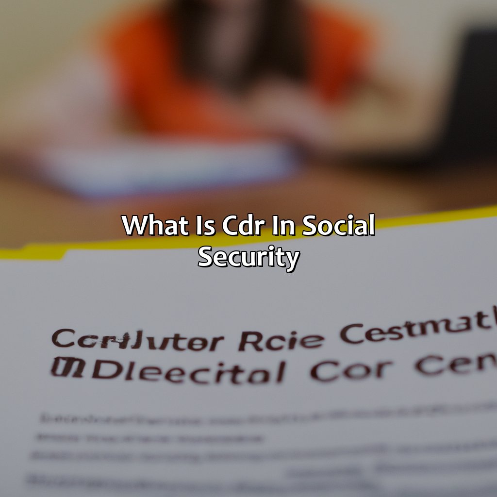 What Is Cdr In Social Security?