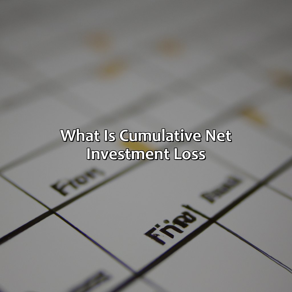 What Is Cumulative Net Investment Loss?