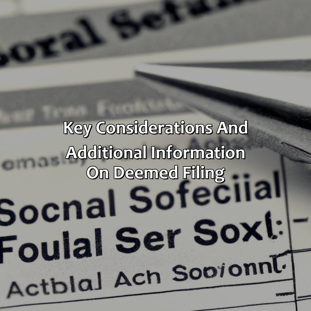 Key Considerations and Additional Information on Deemed Filing-what is deemed filing for social security?, 