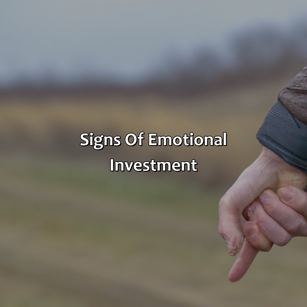 Signs of Emotional Investment-what is emotional investment?, 