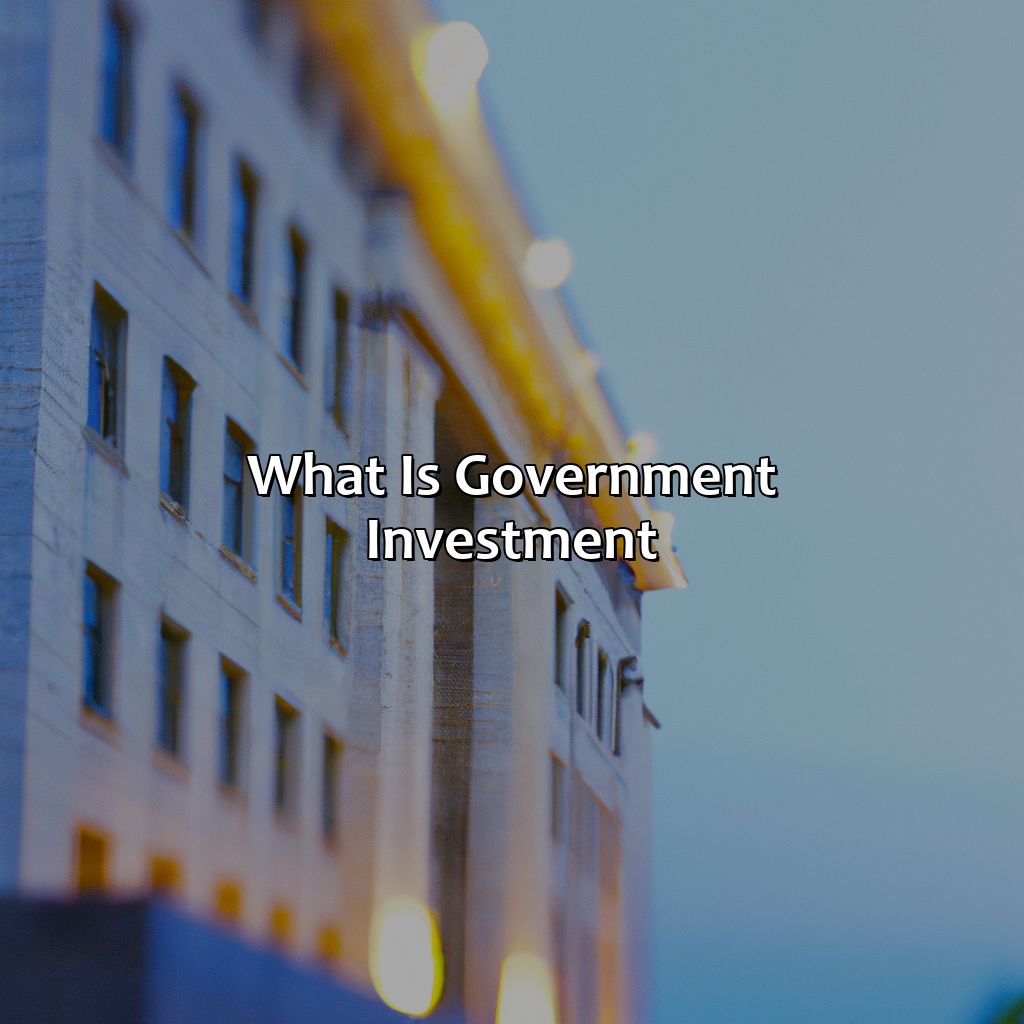 What Is Government Investment?