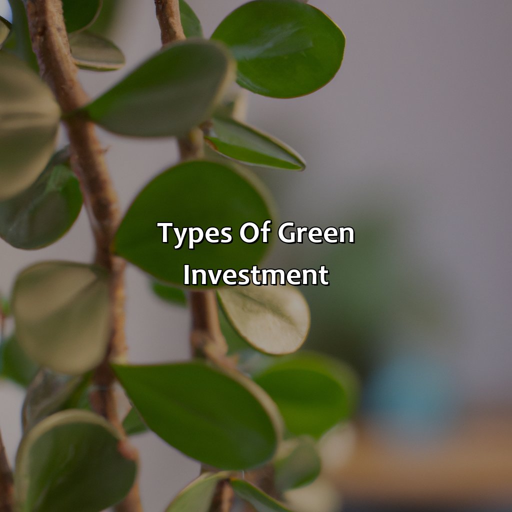 Types of Green Investment-what is green investment?, 