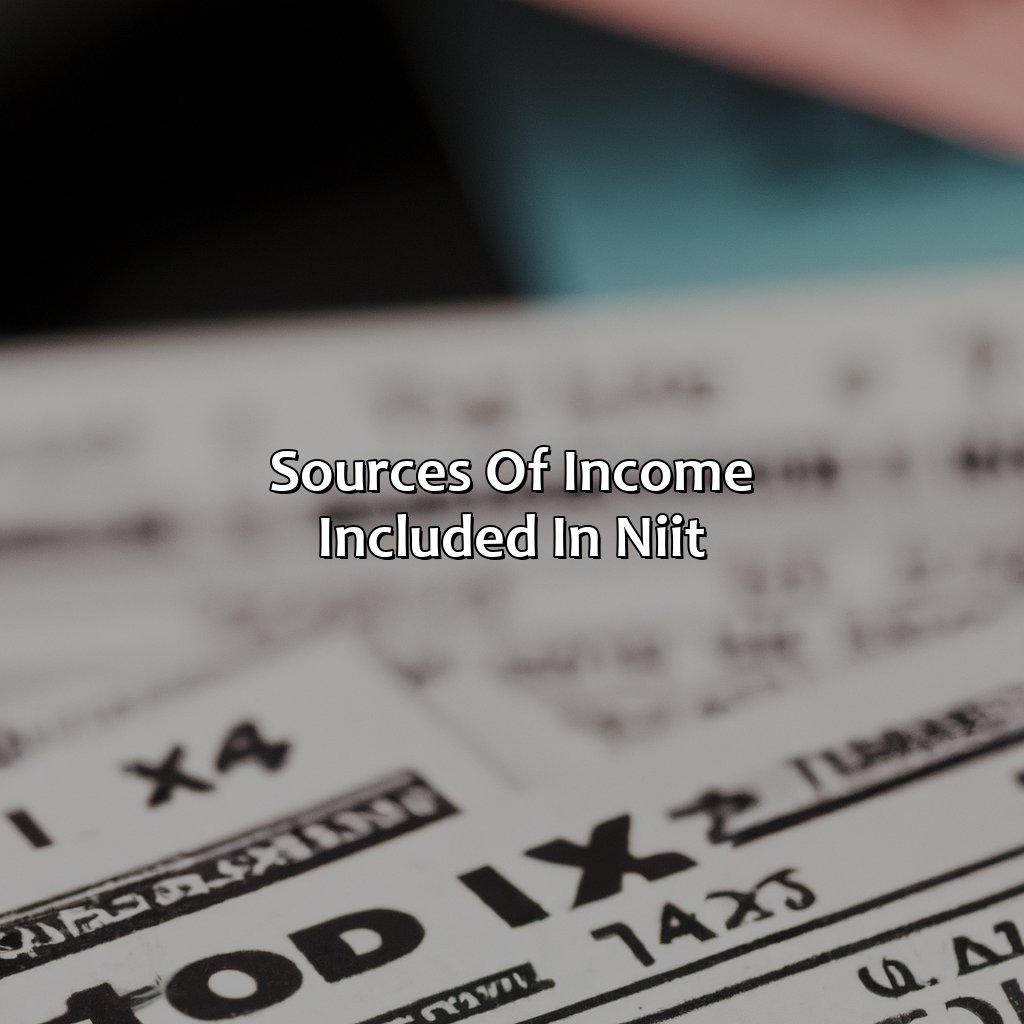 Sources of Income Included in NIIT-what is included in net investment income tax?, 