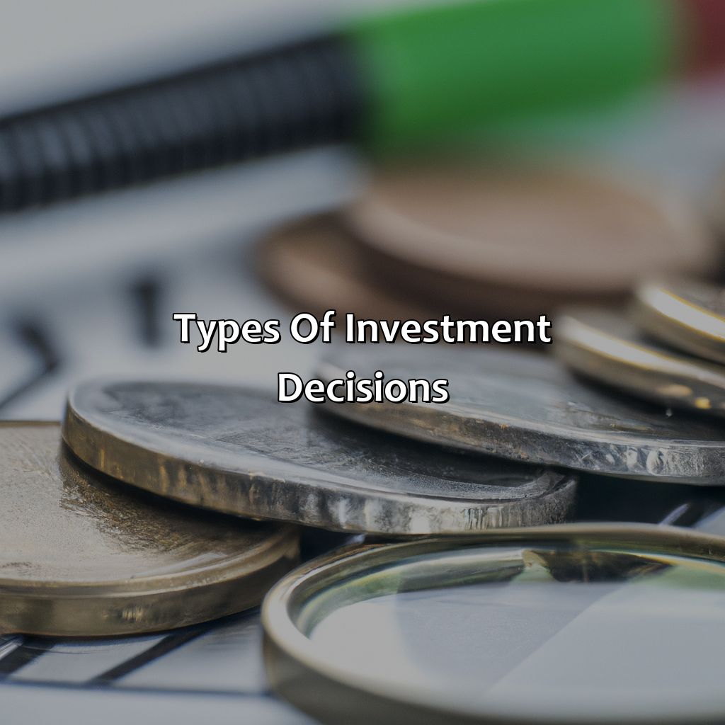 Types of Investment Decisions-what is investment decision?, 