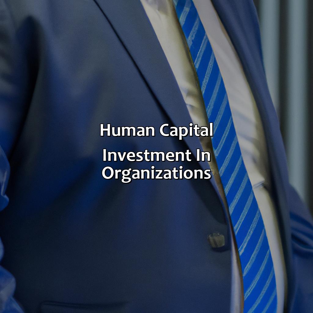 Human Capital Investment in Organizations-what is investment in human capital?, 