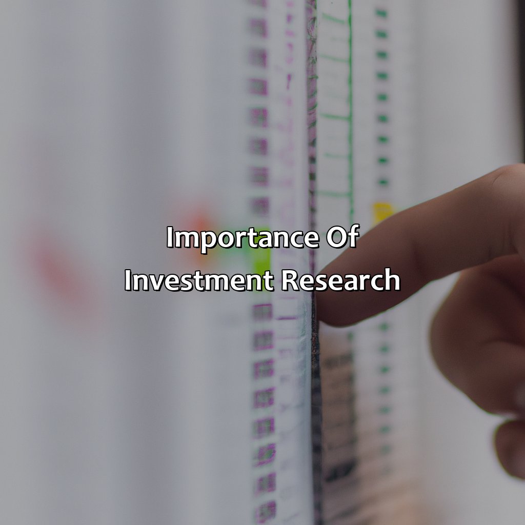 Importance of Investment Research-what is investment research?, 