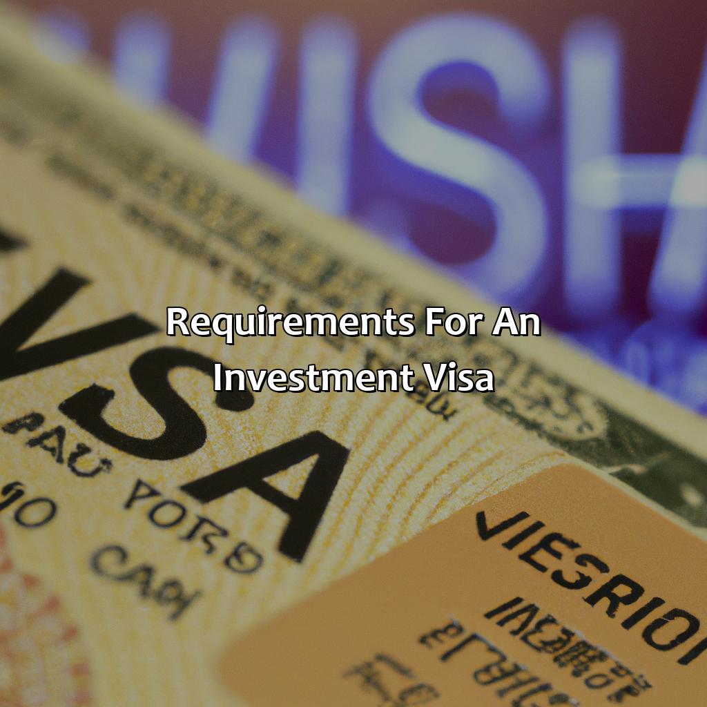 Requirements for an investment visa-what is investment visa for usa?, 