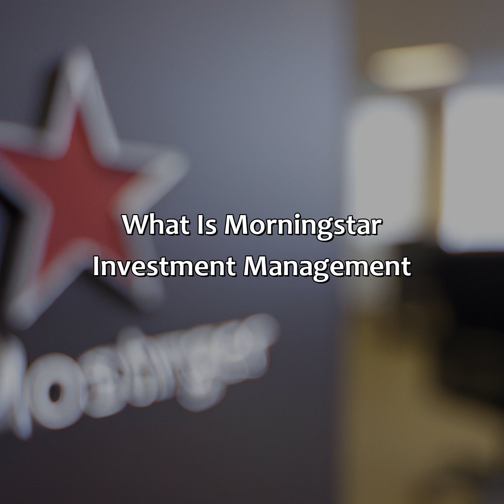 what is morningstar investment management?,