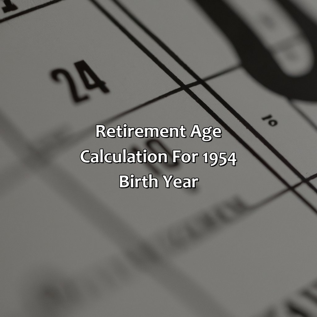 Retirement Age Calculation for 1954 Birth Year-what is my retirement age if I was born in 1954?, 