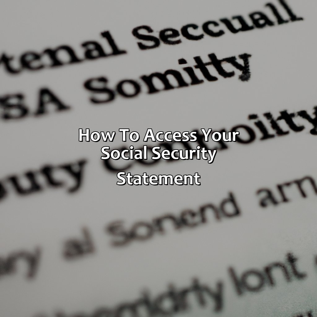 How to Access Your Social Security Statement-what is my social security balance?, 