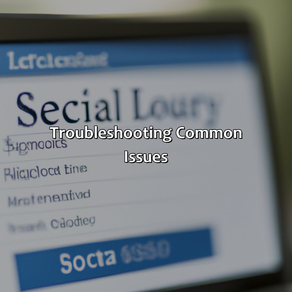 Troubleshooting Common Issues-what is my username for social security?, 