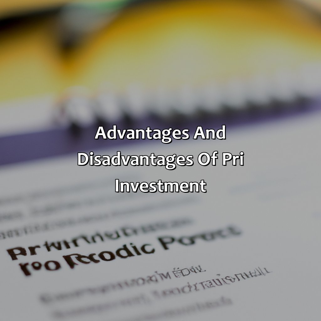 Advantages and disadvantages of PRI investment-what is pri investment?, 