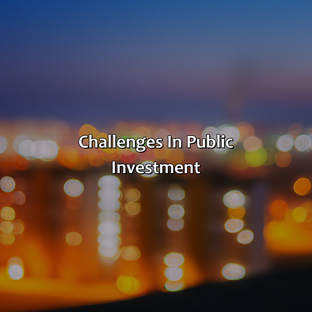 Challenges in Public Investment-what is public investment?, 