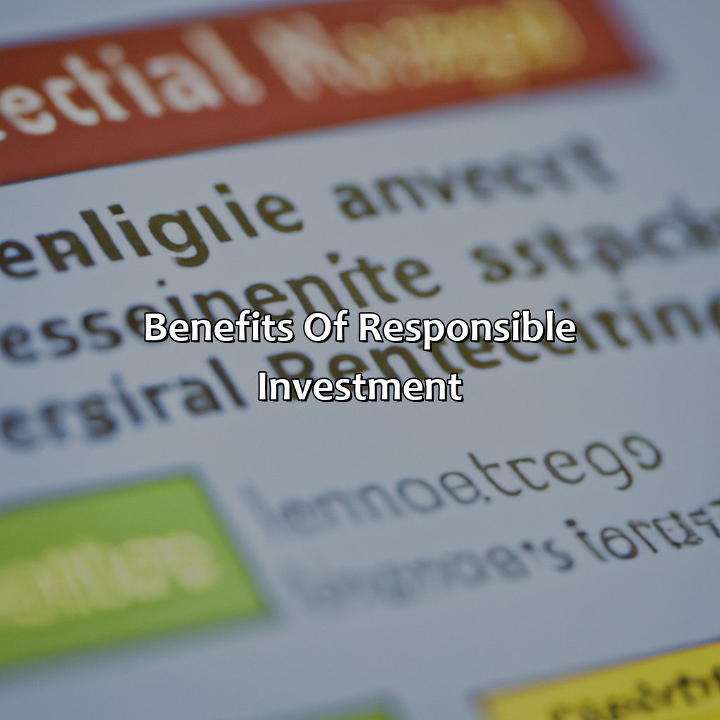 Benefits of responsible investment-what is responsible investment?, 