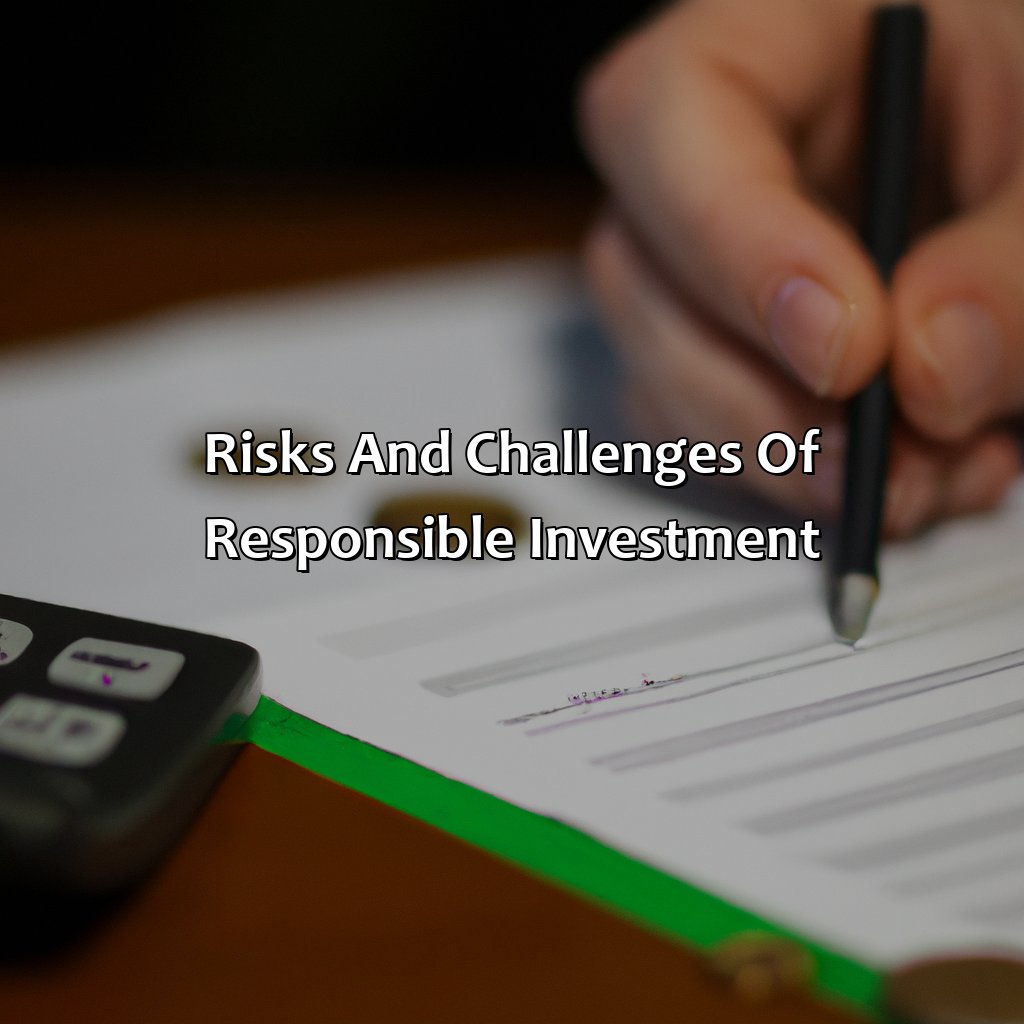 Risks and challenges of responsible investment-what is responsible investment?, 