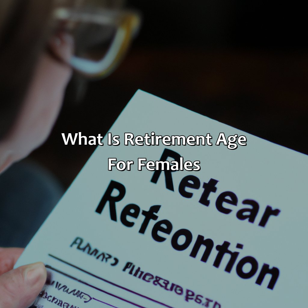 What Is Retirement Age For Females?