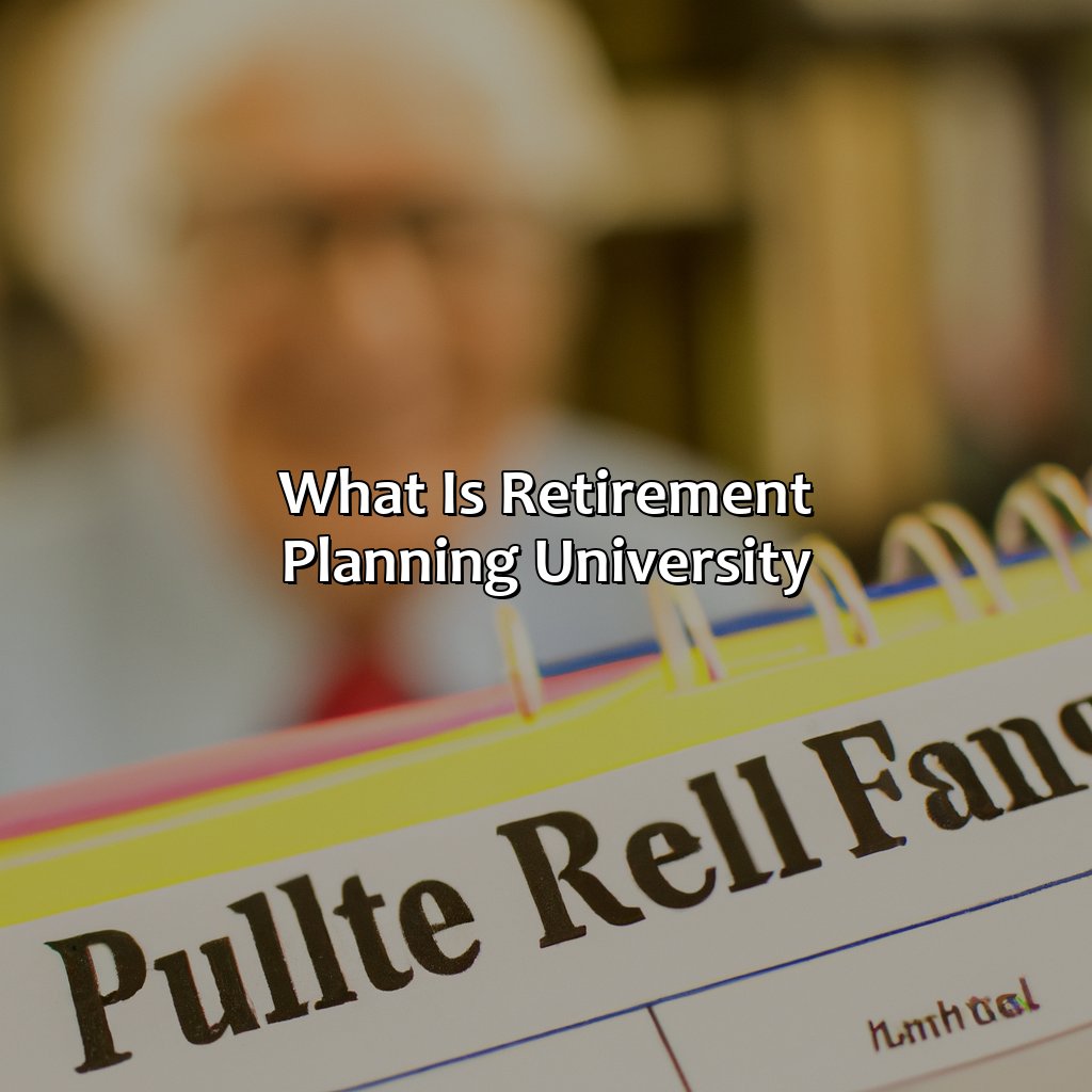 What Is Retirement Planning University?