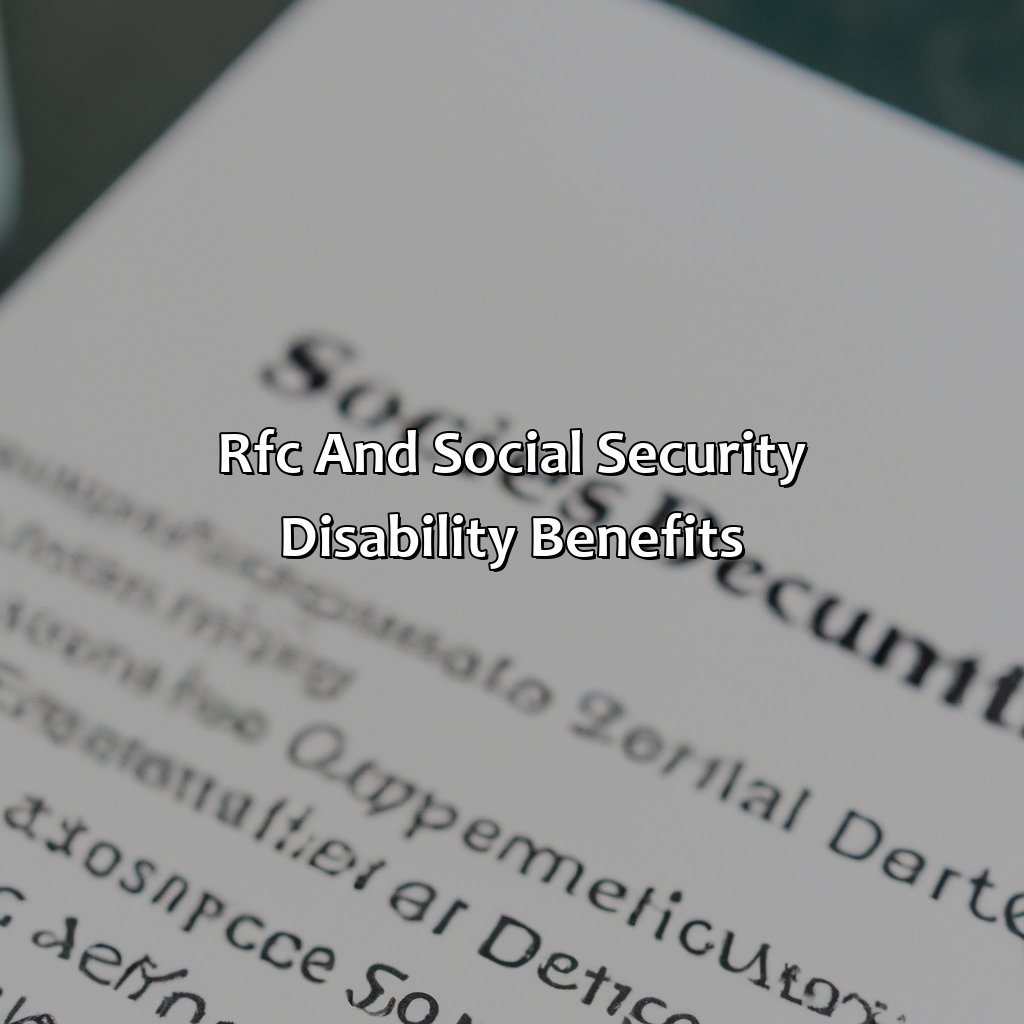 RFC and Social Security Disability Benefits-what is rfc in social security disability?, 