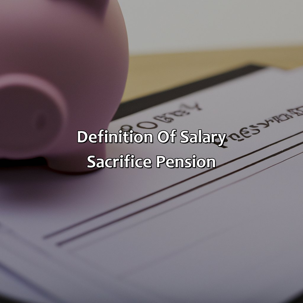 Definition of Salary Sacrifice Pension-what is salary sacrifice pension?, 