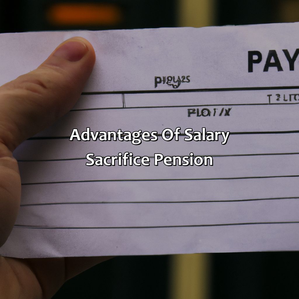 Advantages of Salary Sacrifice Pension-what is salary sacrifice pension?, 