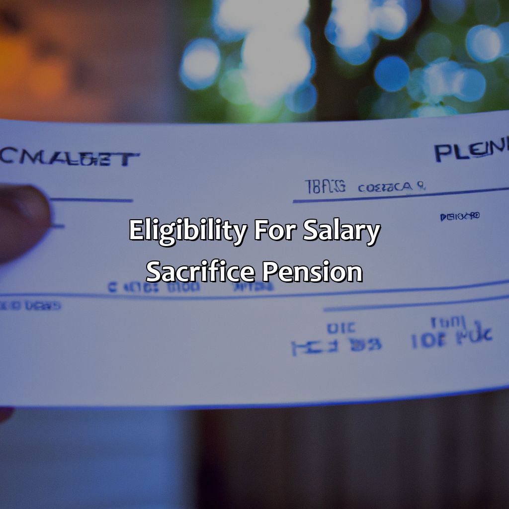 Eligibility for Salary Sacrifice Pension-what is salary sacrifice pension?, 