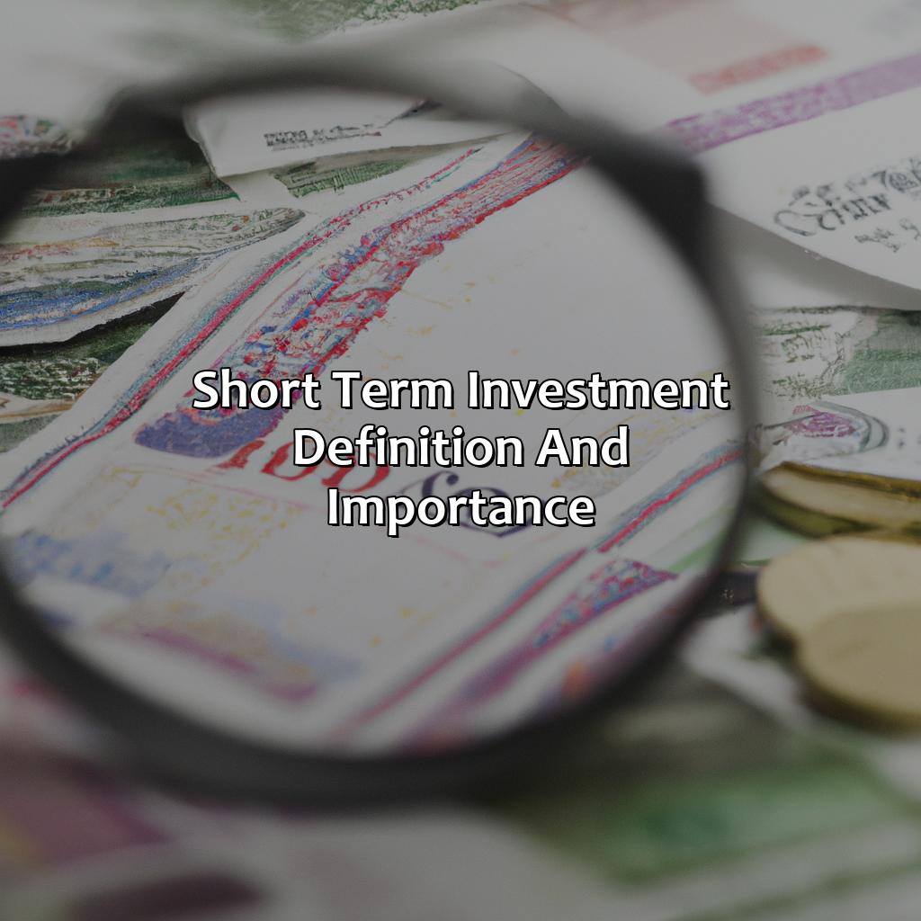 Short term investment: Definition and Importance-what is short term investment in stock market?, 