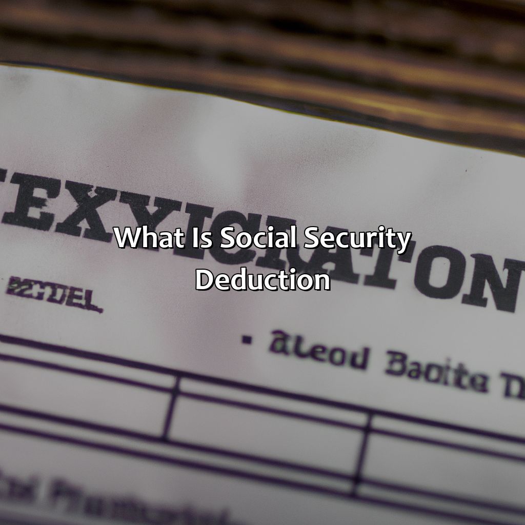 What Is Social Security Deduction? Retire Gen Z