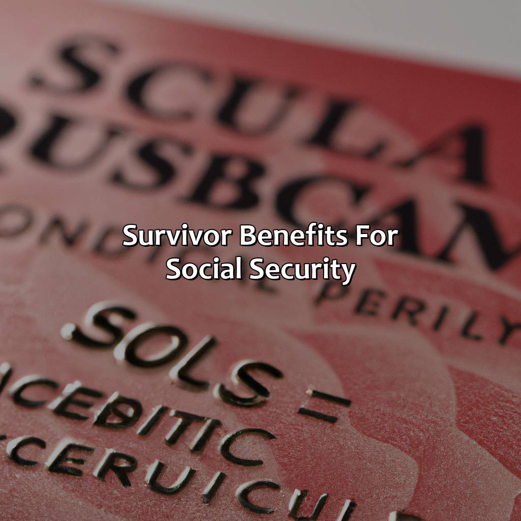 Survivor Benefits for Social Security-what is survivor benefits for social security?, 