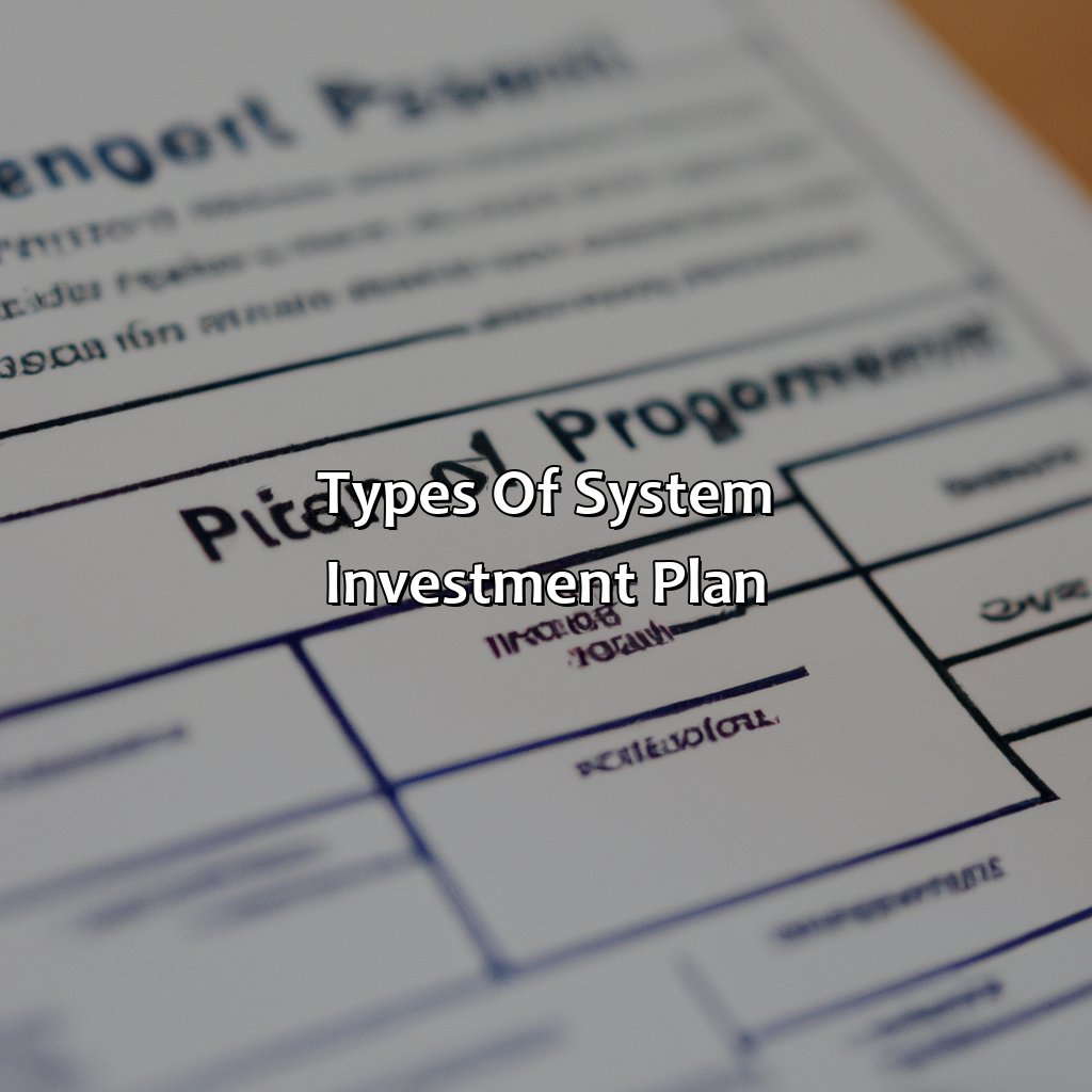 Types of System Investment Plan-what is system investment plan?, 