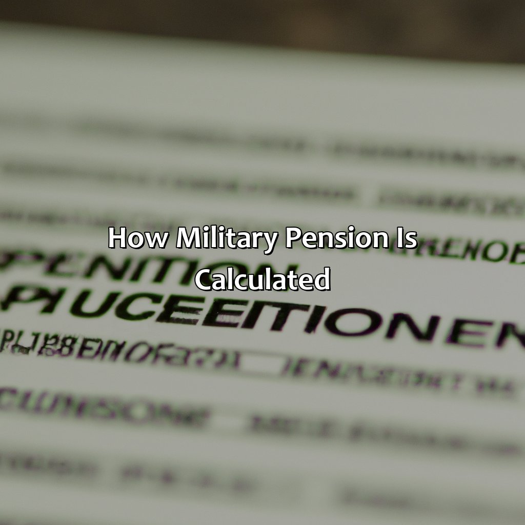 How Military Pension is calculated-what is the average military pension after 20 years?, 