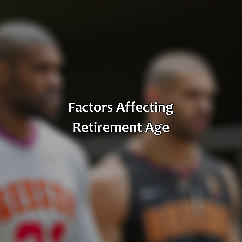 Factors Affecting Retirement Age-what is the average retirement age for nba players?, 