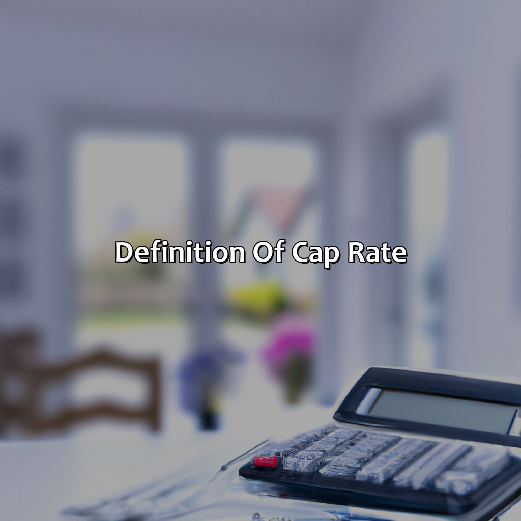 Definition of Cap Rate-what is the cap rate for investment property?, 