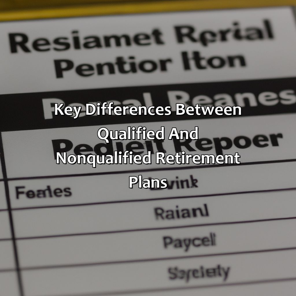 Key Differences between Qualified and Nonqualified Retirement Plans-what is the difference between qualified and nonqualified retirement plans?, 