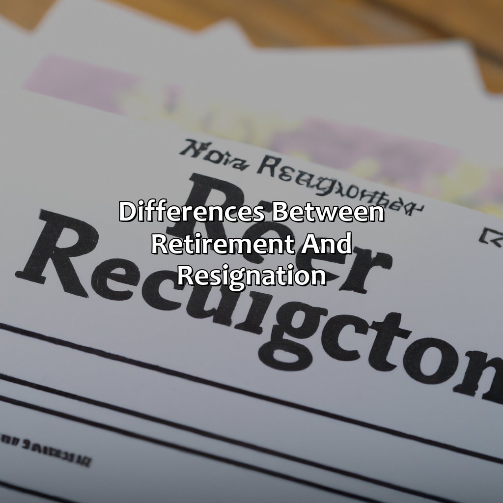 Differences Between Retirement and Resignation-what is the difference between retirement and resignation?, 