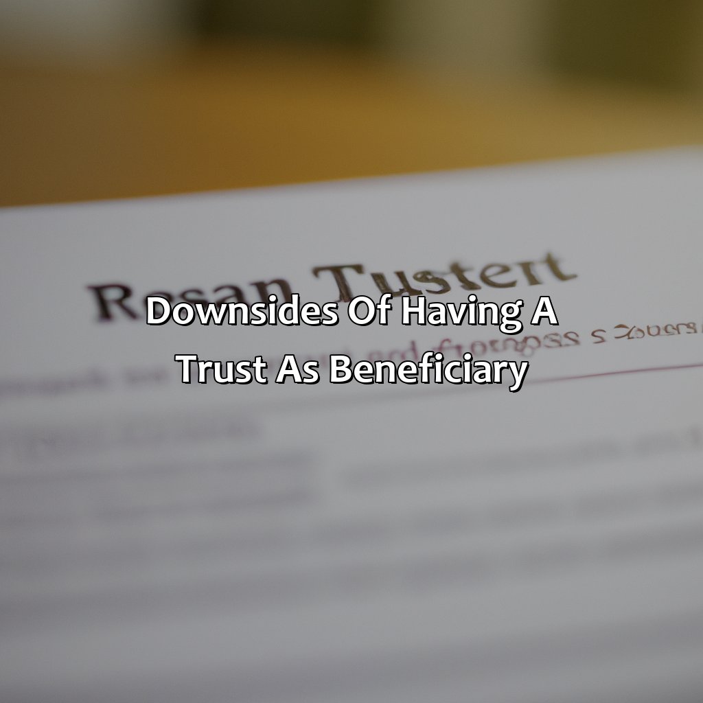 Downsides of having a trust as beneficiary-what is the downside of naming a trust as the beneficiary of a retirement plan?, 