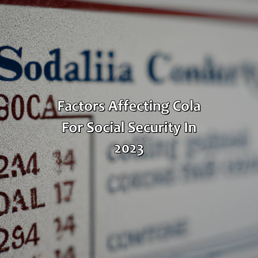 Factors Affecting COLA for Social Security in 2023-what is the estimated cola for social security for 2023?, 