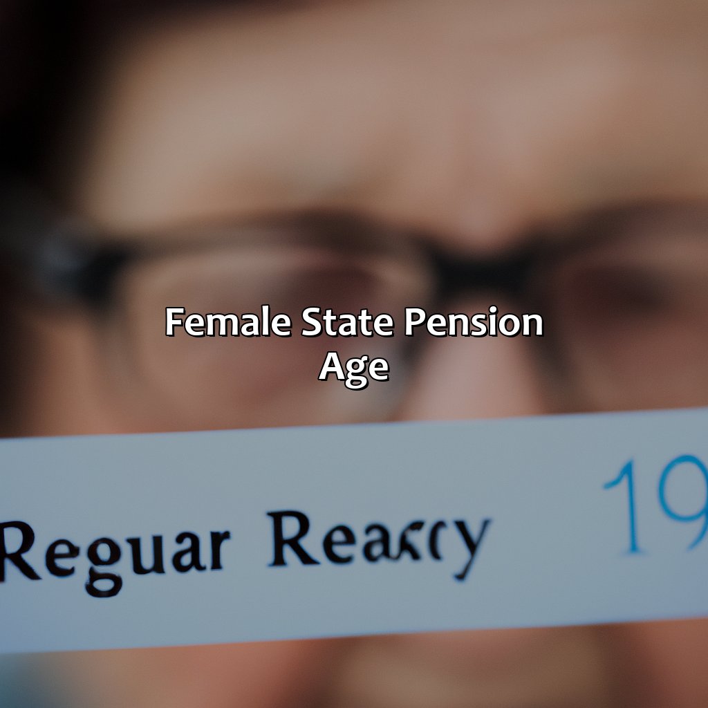 Female State Pension Age-what is the female state pension age?, 