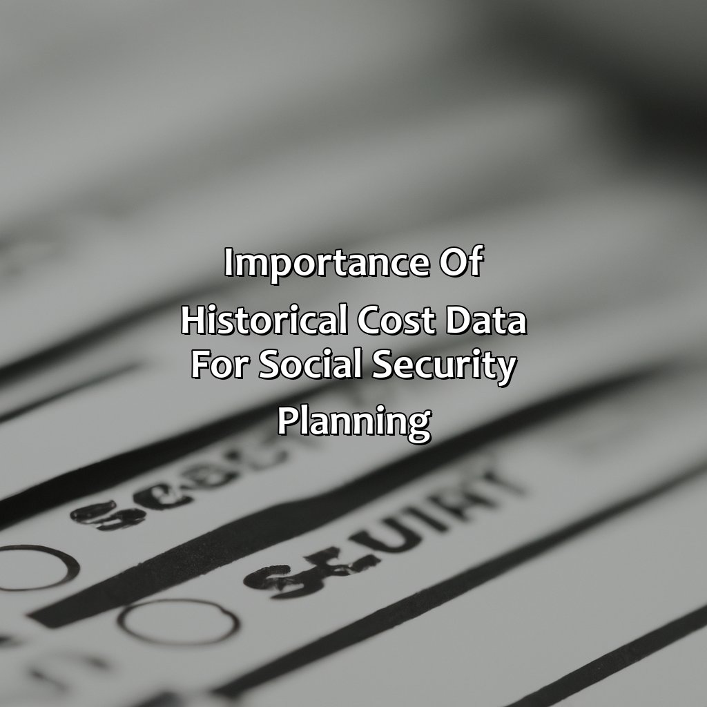 Importance of Historical Cost Data for Social Security Planning-what is the historical cost data for social security?, 