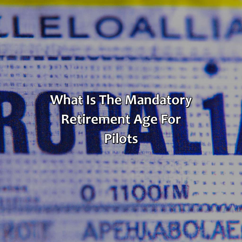 What is the mandatory retirement age for pilots?-what is the mandatory retirement age for pilots?, 