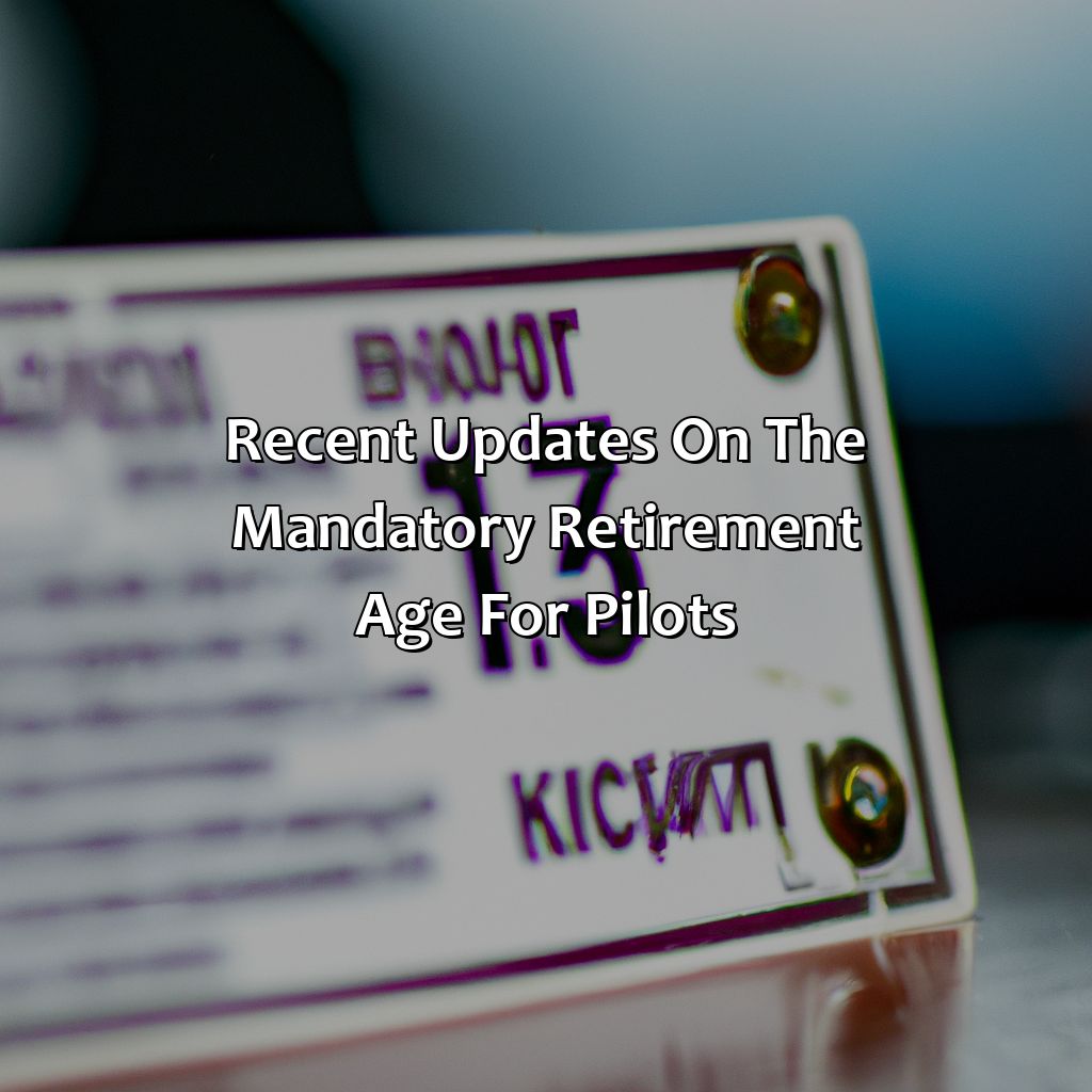 Recent updates on the mandatory retirement age for pilots-what is the mandatory retirement age for pilots?, 