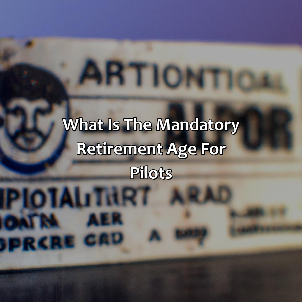 What Is The Mandatory Retirement Age For Pilots?