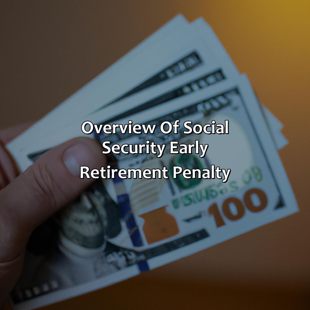 Overview of Social Security early retirement penalty-what is the penalty for taking social security early?, 