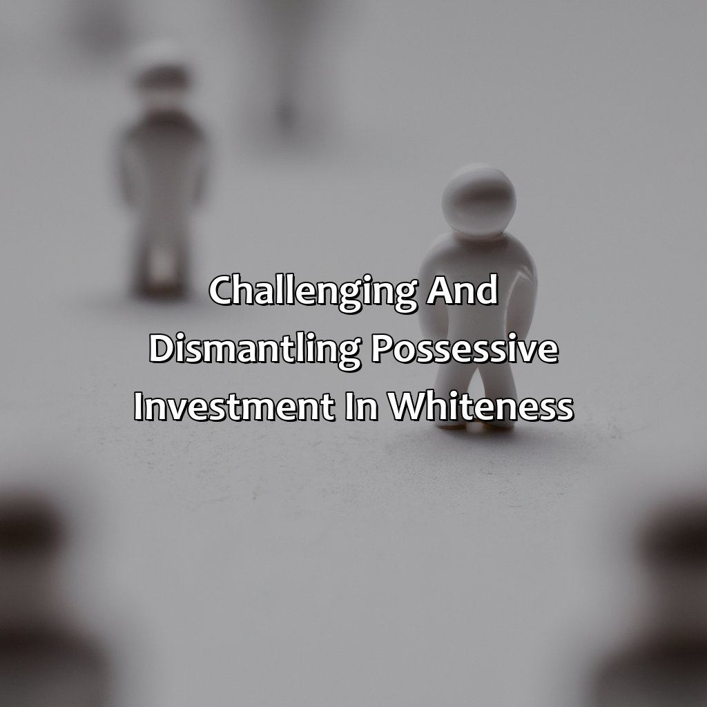 Challenging and Dismantling Possessive Investment in Whiteness-what is the possessive investment in whiteness?, 