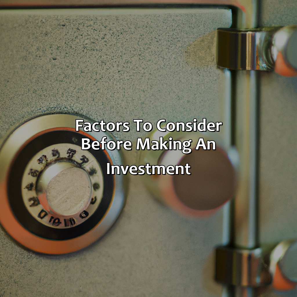 Factors to consider before making an investment-what is the safest investment right now?, 