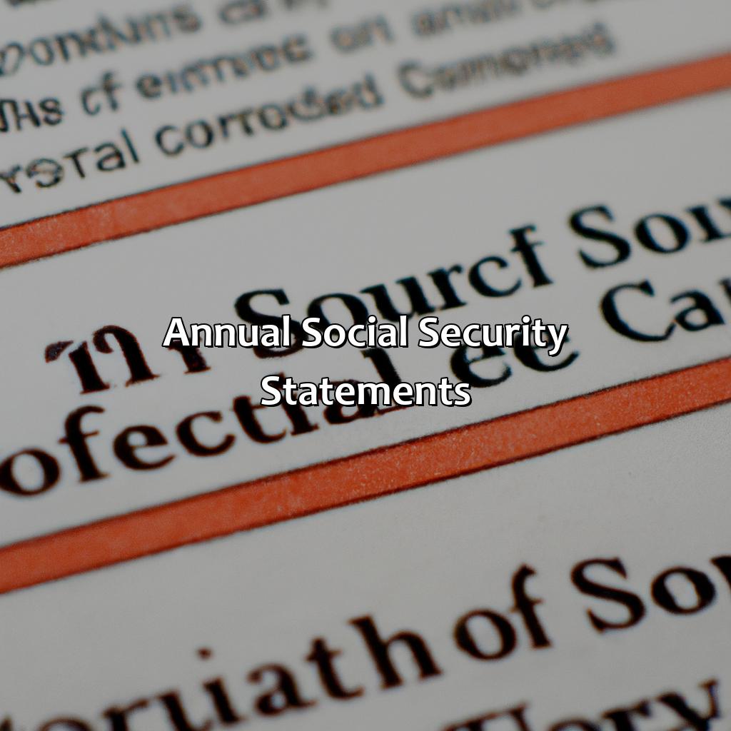 Annual Social Security Statements-what is the schedule for social security payments?, 